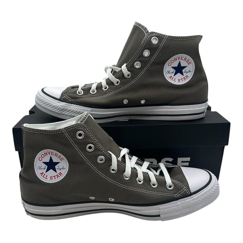 Converse Chuck Taylor All Star Hi Top Canvas Sneakers Men's Size 9 Charcoal Gray